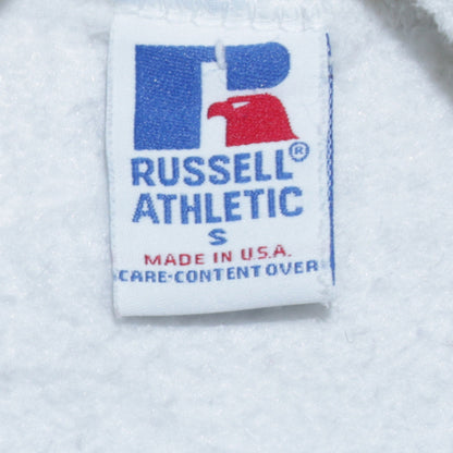 Womens UK Size S Russell Athletic White Pullover Sweatshirt