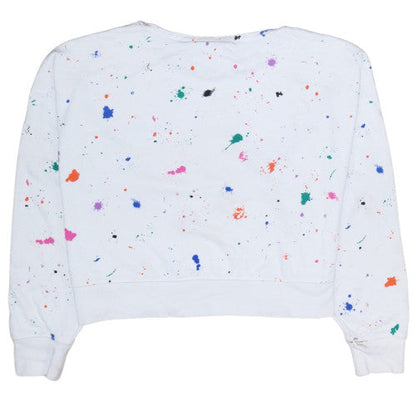 Womens UK Size S Champion White Pullover Sweatshirt