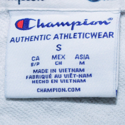 Womens UK Size S Champion White Pullover Sweatshirt