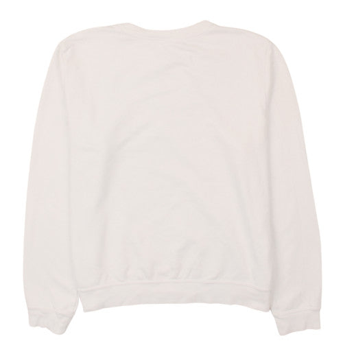 Womens UK Size M Nike White Pullover Sweatshirt
