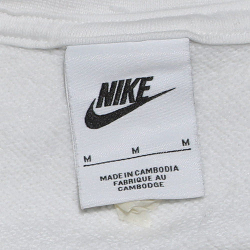 Womens UK Size M Nike White Pullover Sweatshirt
