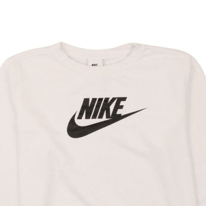 Womens UK Size M Nike White Pullover Sweatshirt
