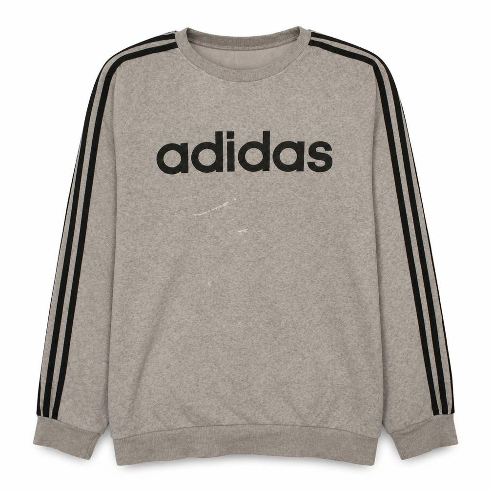 Mens UK Size L adidas Grey Pullover Sweatshirt