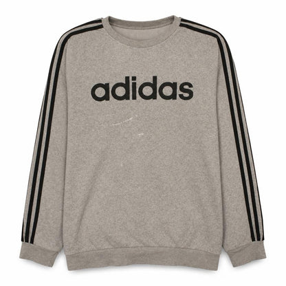 Mens UK Size L adidas Grey Pullover Sweatshirt