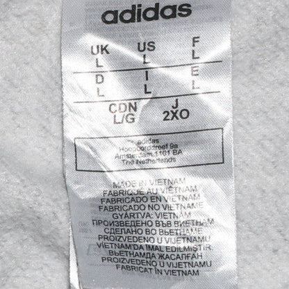 Mens UK Size L adidas Grey Pullover Sweatshirt