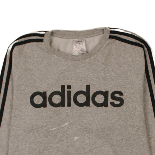 Mens UK Size L adidas Grey Pullover Sweatshirt