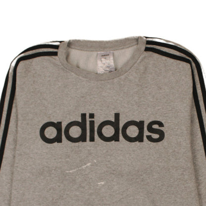 Mens UK Size L adidas Grey Pullover Sweatshirt