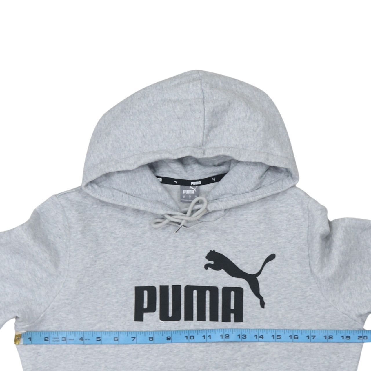 Mens UK Size M PUMA Grey Pullover Hoodie