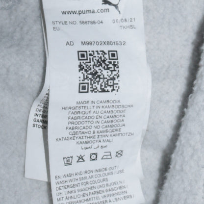 Mens UK Size M PUMA Grey Pullover Hoodie