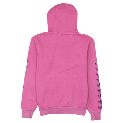 Adidas Girls Pink Pullover Hoodie 12-13 Years Logo Long Sleeve Fleece
