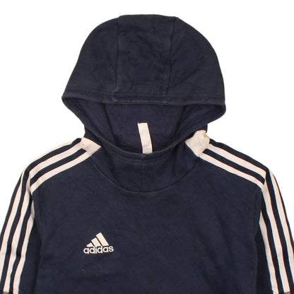Adidas Boys Navy Blue Pullover Hoodie Sweatshirt Size 13-14 Years