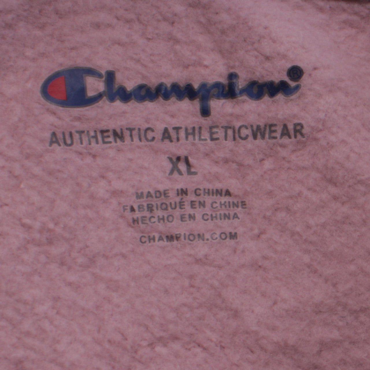 Womens UK Size XL Champion Pink Pullover Hoodie