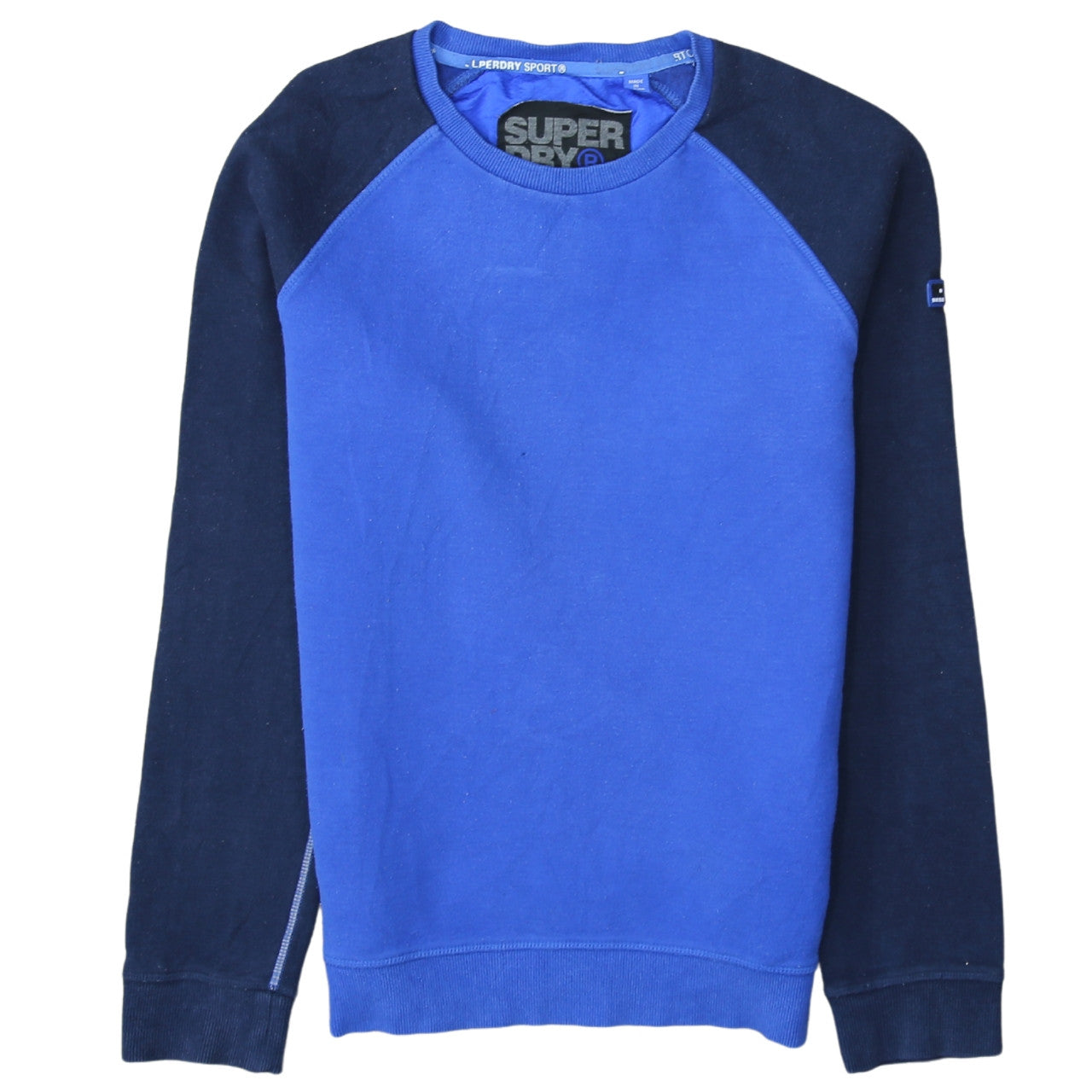 Mens UK Size L Superdry Blue Pullover Sweatshirt