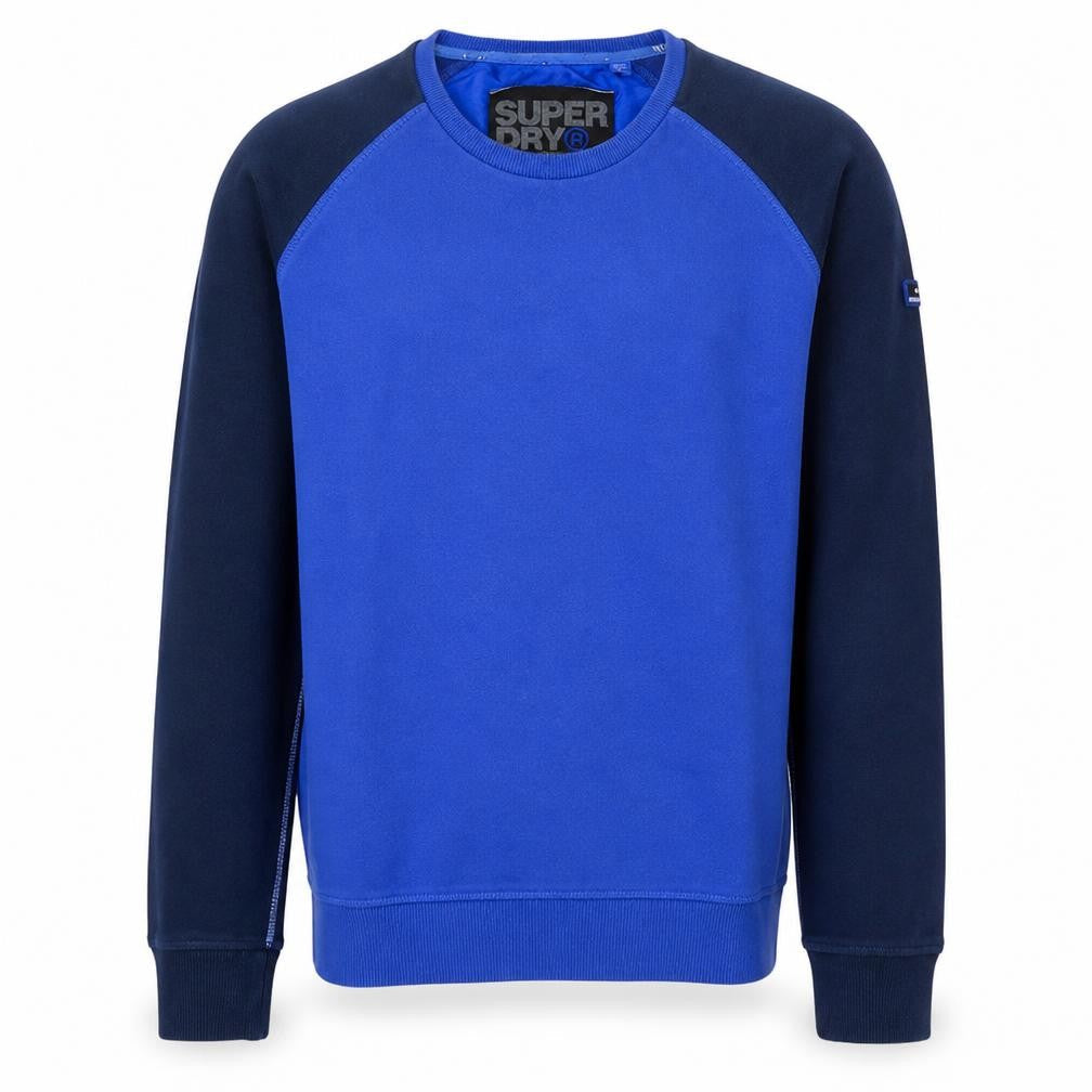 Mens UK Size L Superdry Blue Pullover Sweatshirt