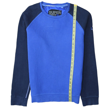 Mens UK Size L Superdry Blue Pullover Sweatshirt
