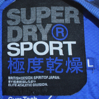 Mens UK Size L Superdry Blue Pullover Sweatshirt