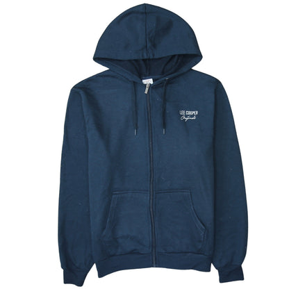 Mens UK Size L Lee Cooper Blue Full Zip Hoodie