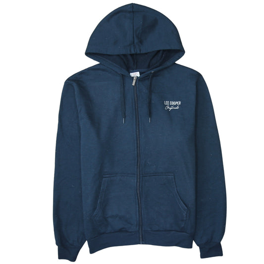 Mens UK Size L Lee Cooper Blue Full Zip Hoodie