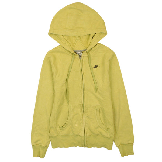 Womens UK Size M Nike Green Full Zip Hoodie