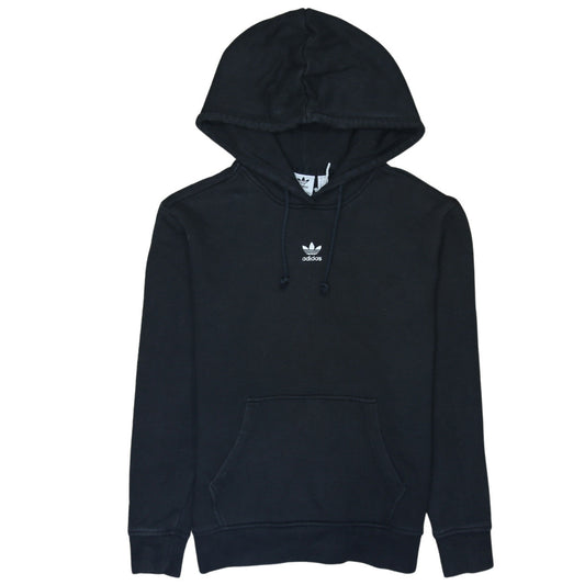 Womens UK Size 8 adidas Black Pullover Hoodie