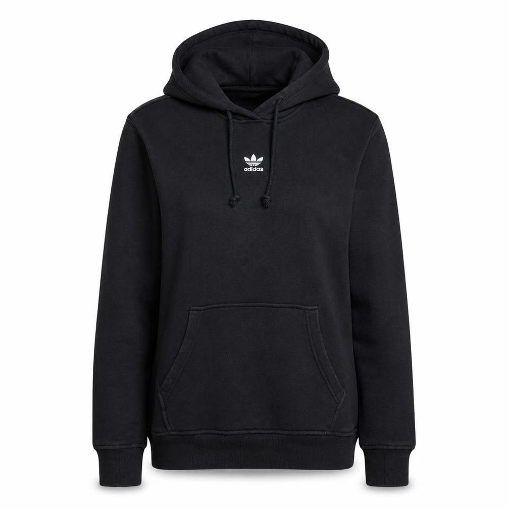 Womens UK Size 8 adidas Black Pullover Hoodie