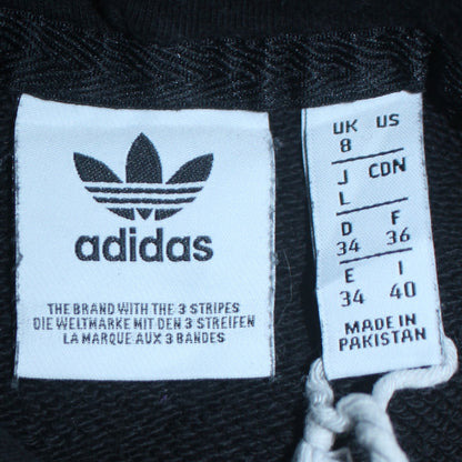 Womens UK Size 8 adidas Black Pullover Hoodie