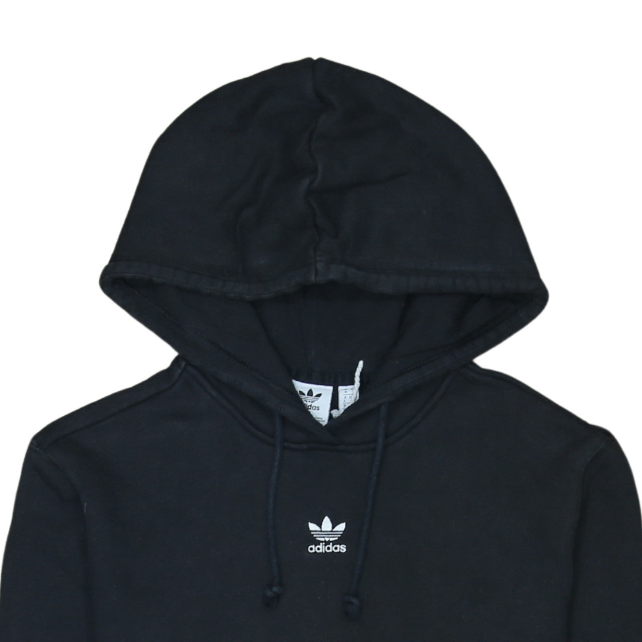 Womens UK Size 8 adidas Black Pullover Hoodie
