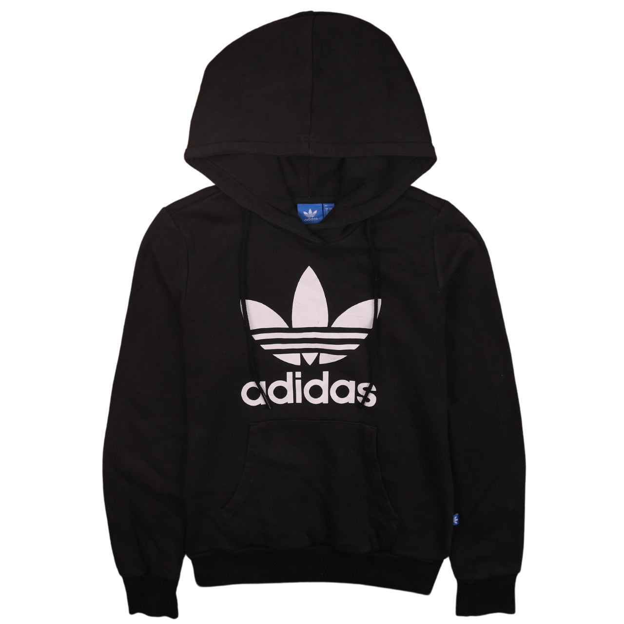 Womens UK Size 8 adidas Black Pullover Hoodie