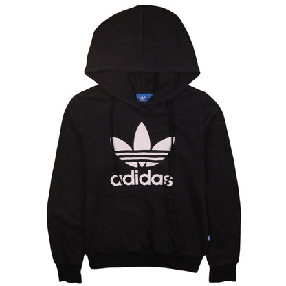 Womens UK Size 8 adidas Black Pullover Hoodie