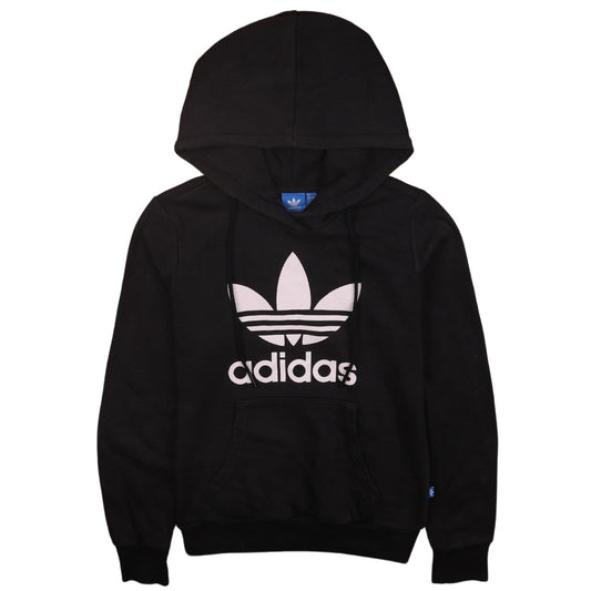 Womens UK Size 8 adidas Black Pullover Hoodie