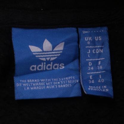 Womens UK Size 8 adidas Black Pullover Hoodie