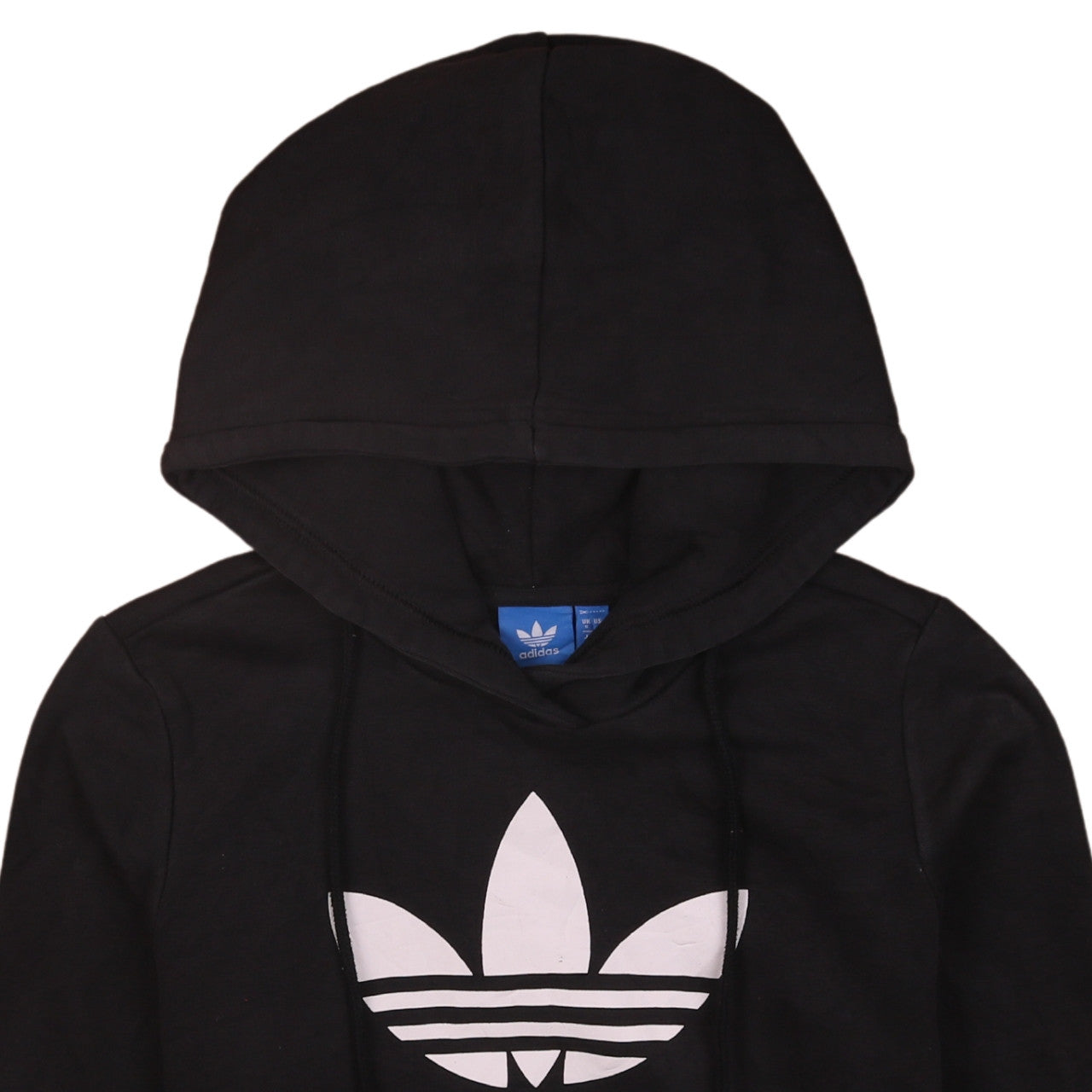 Womens UK Size 8 adidas Black Pullover Hoodie