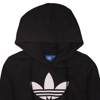 Womens UK Size 8 adidas Black Pullover Hoodie
