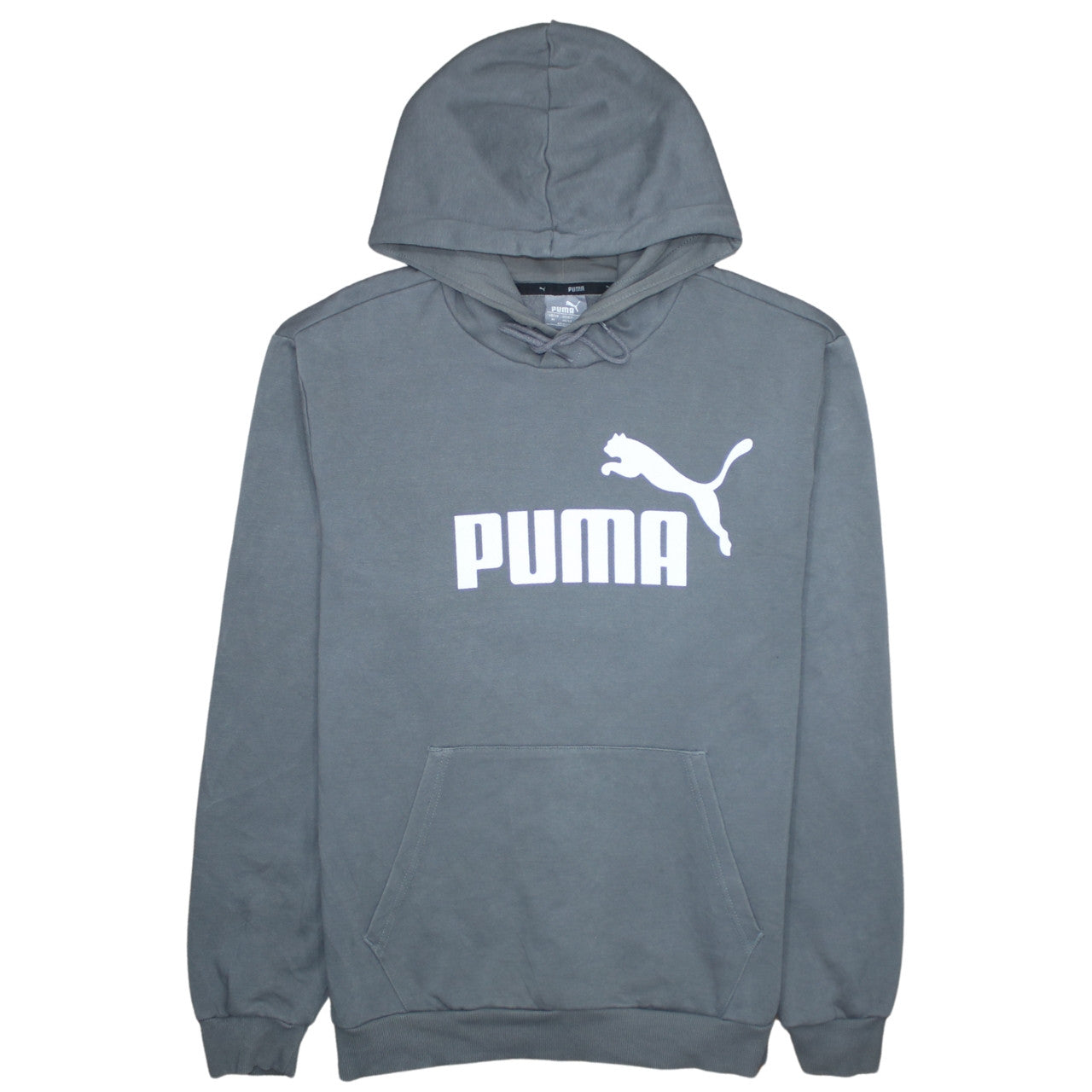 Mens UK Size M PUMA Grey Pullover Hoodie