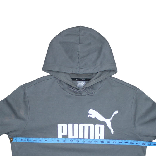 Mens UK Size M PUMA Grey Pullover Hoodie