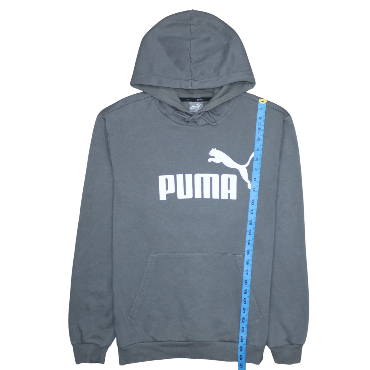Mens UK Size M PUMA Grey Pullover Hoodie