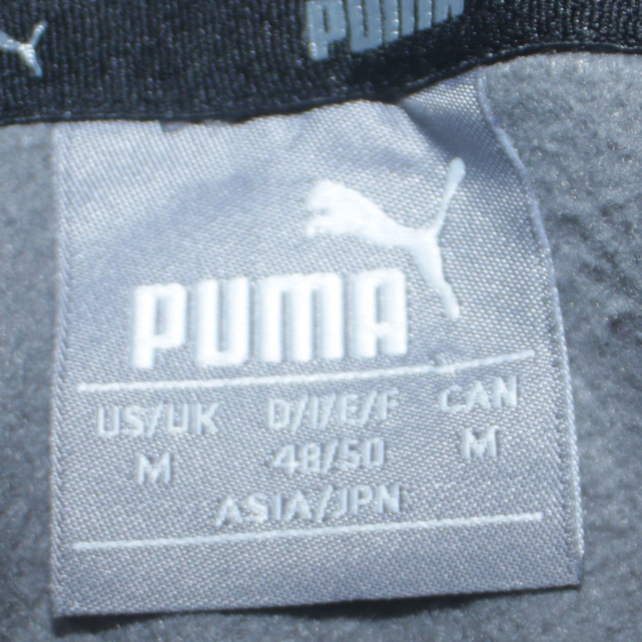Mens UK Size M PUMA Grey Pullover Hoodie