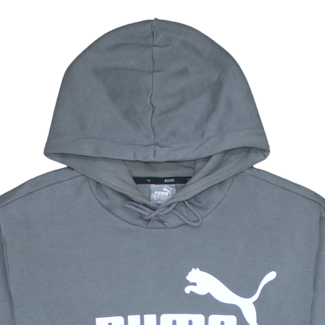 Mens UK Size M PUMA Grey Pullover Hoodie