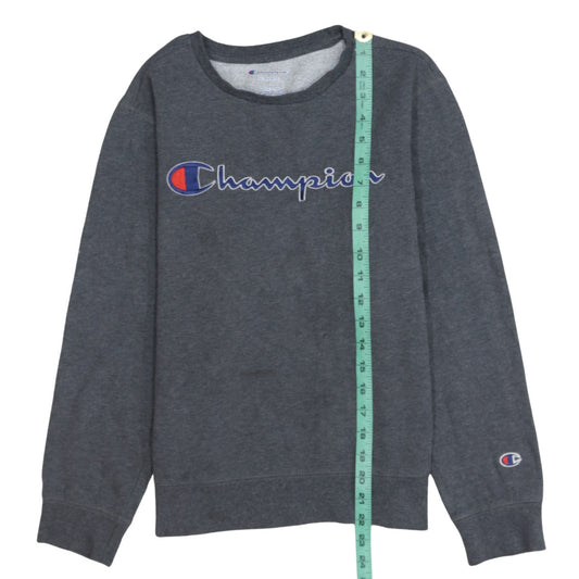 Womens UK Size L Champion Grey Pullover Sweatshirt