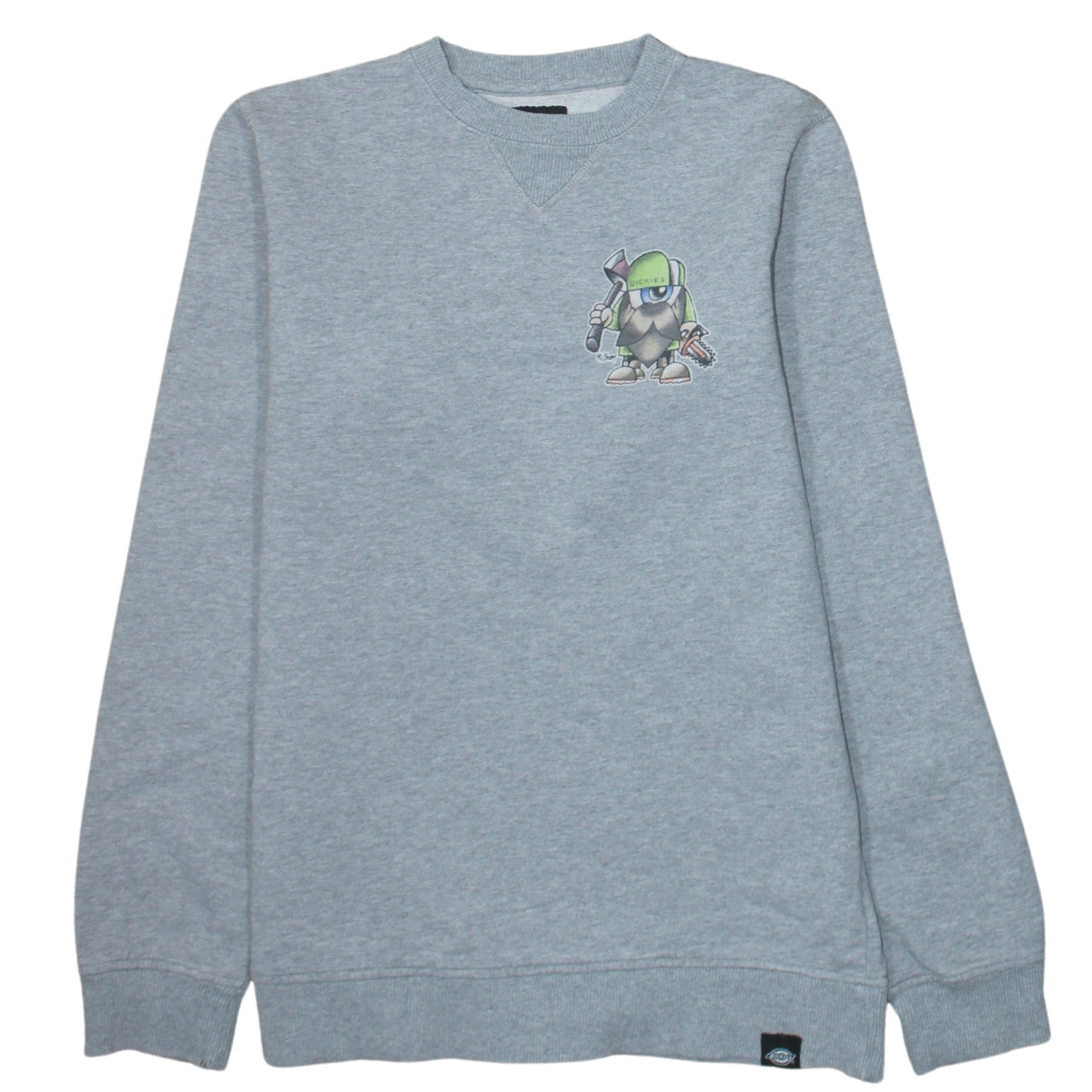 Mens UK Size S Dickies Grey Pullover Sweatshirt