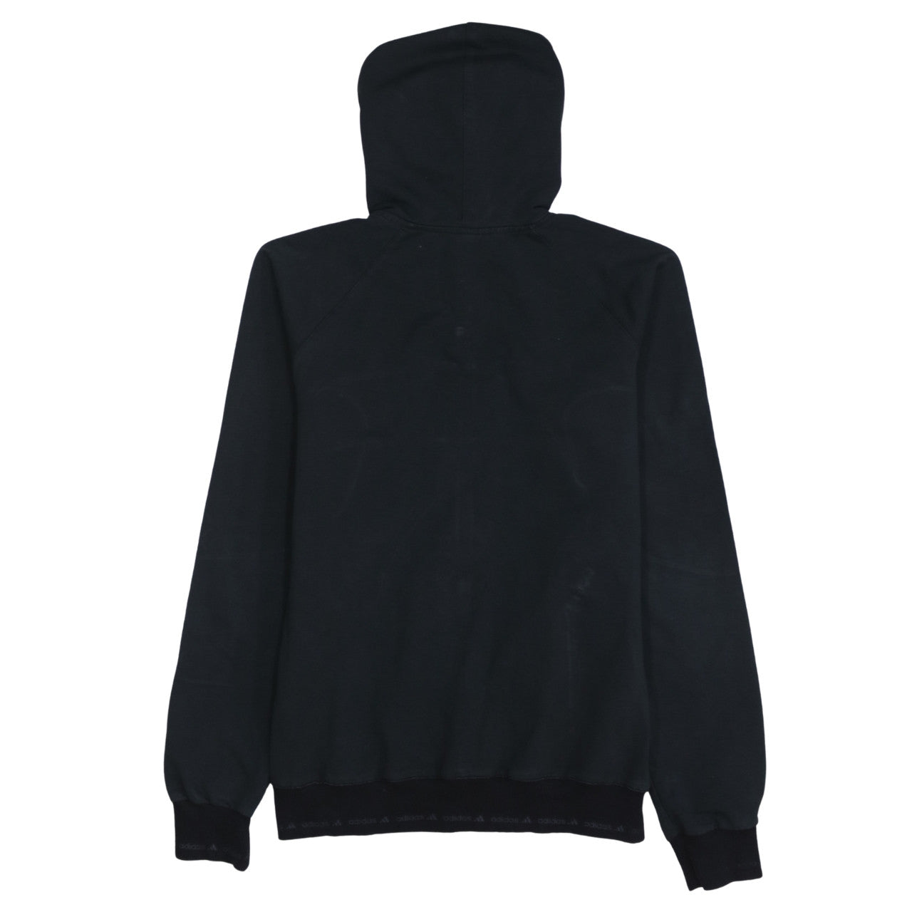 Womens UK Size 12 adidas Black Full Zip Hoodie