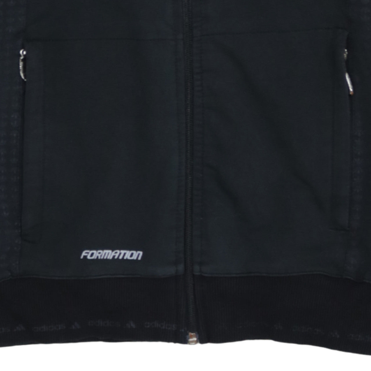 Womens UK Size 12 adidas Black Full Zip Hoodie