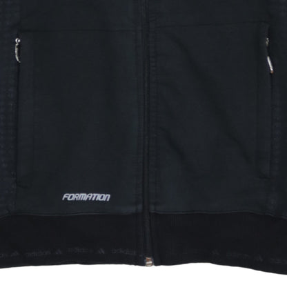 Womens UK Size 12 adidas Black Full Zip Hoodie