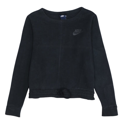 Womens UK Size M Nike Black Pullover Sweatshirt