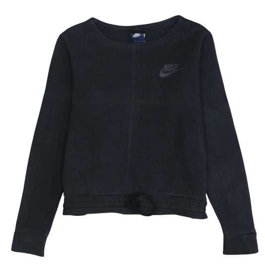 Womens UK Size M Nike Black Pullover Sweatshirt