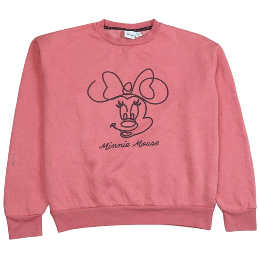 Womens UK Size 12 Disney Pink Pullover Sweatshirt