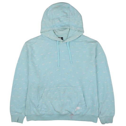 Womens UK Size XL Nike Blue Pullover Hoodie