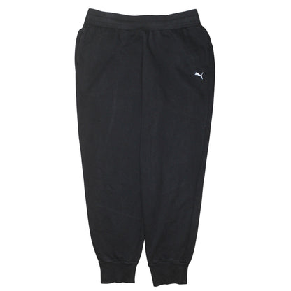 Mens UK Size M PUMA Regular Fit Jogger Black Trousers