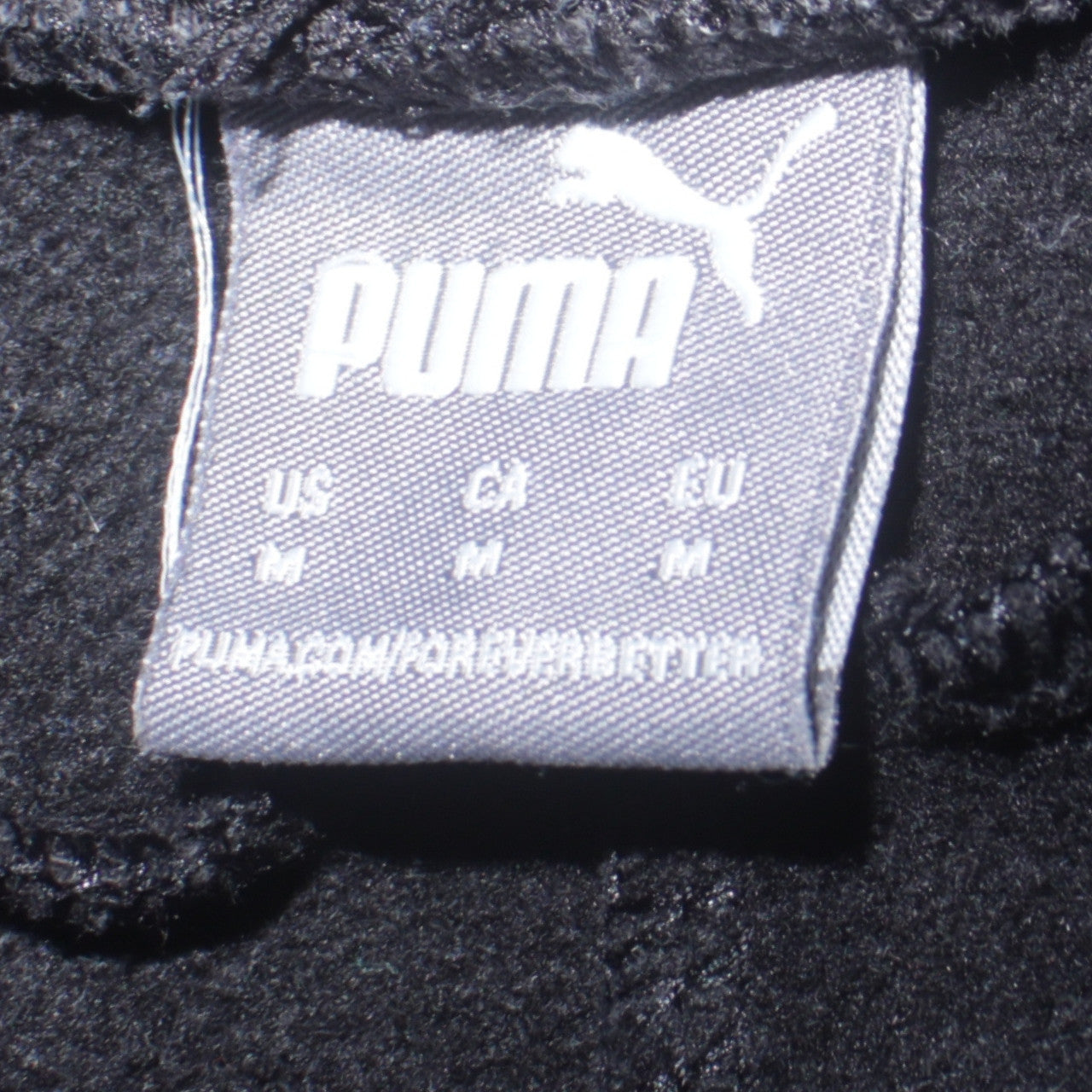 Mens UK Size M PUMA Regular Fit Jogger Black Trousers