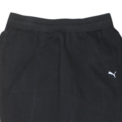 Mens UK Size M PUMA Regular Fit Jogger Black Trousers
